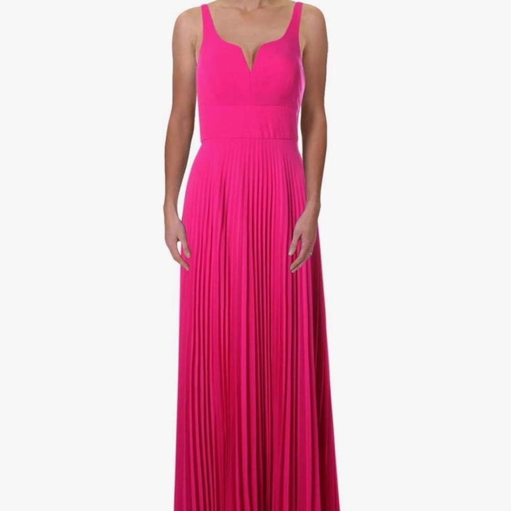Laundry by Shelli Segal Long Pleated Dress